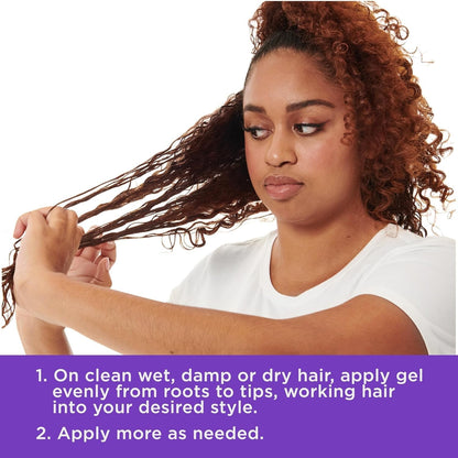 Black Vanilla Moisture and Hold Jelly, Hair Gel for Dry Hair with Shea Butter, Jojoba and Vanilla, 12 Fl Oz