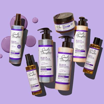 Black Vanilla Moisture and Hold Jelly, Hair Gel for Dry Hair with Shea Butter, Jojoba and Vanilla, 12 Fl Oz