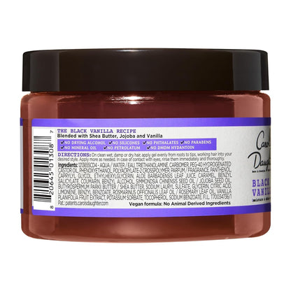 Black Vanilla Moisture and Hold Jelly, Hair Gel for Dry Hair with Shea Butter, Jojoba and Vanilla, 12 Fl Oz