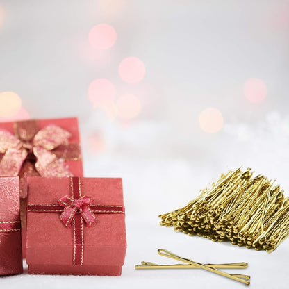 Blonde Hair Bobby Pins, 120PCS 2Inches Gold Hair Pins for Women with Box