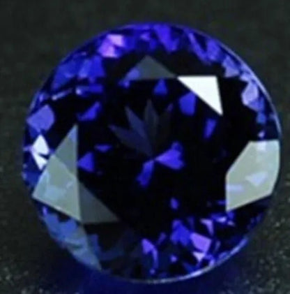 Blue Tanzanite 1.28ct Unheated 6mm Top Round Shape AAAA+Loose Gemstones