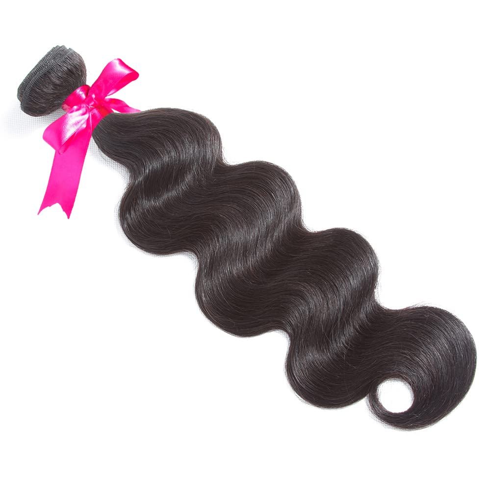 Body Wave Bundle 10A Grade Human Hair Bundles 100% Unprocessed Brazilian Virgin Hair Bundles Double Weft Brazilian Body Wave Bundles(Single Bundle) - WORLD TIME VISITS