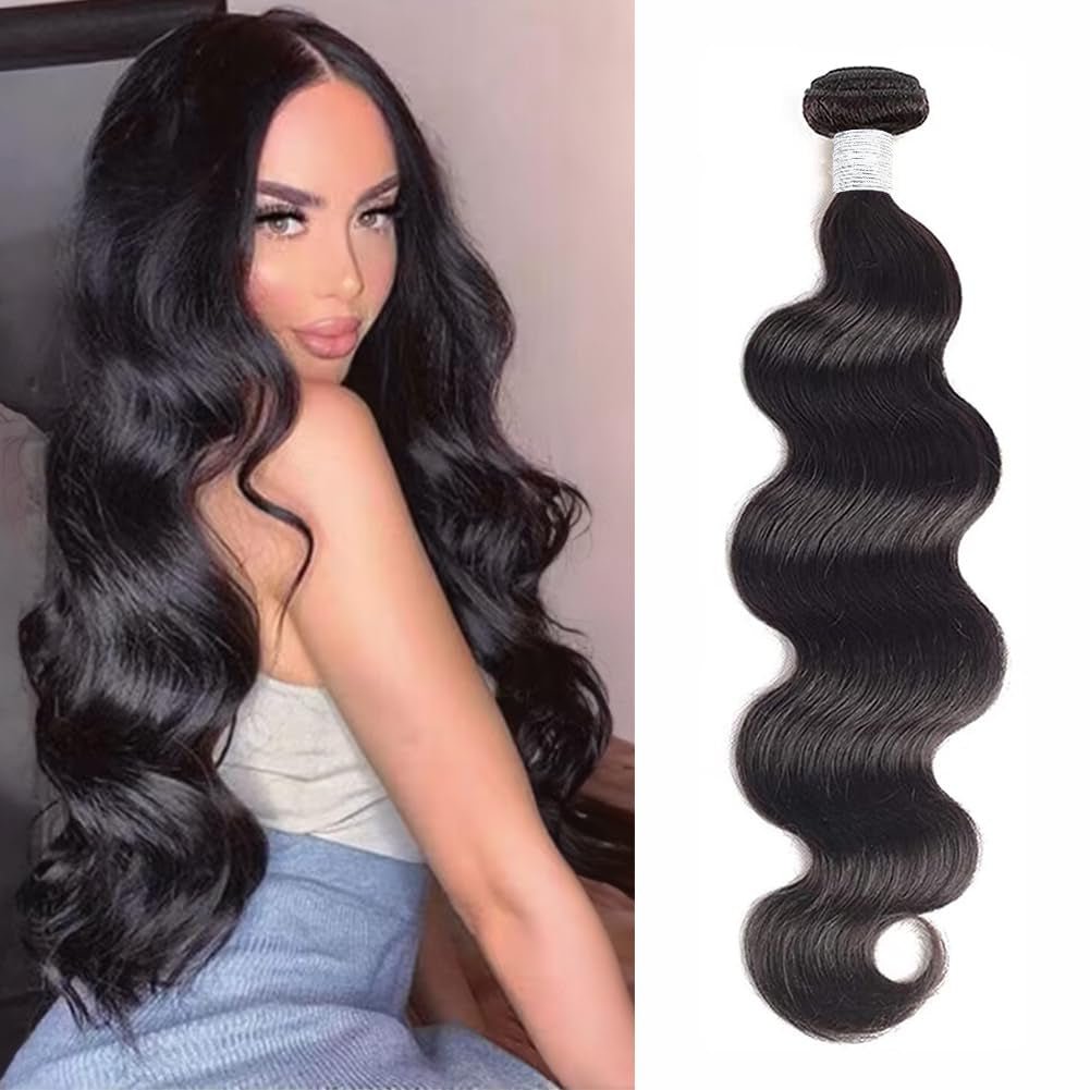 Body Wave Bundle 10A Grade Human Hair Bundles 100% Unprocessed Brazilian Virgin Hair Bundles Double Weft Brazilian Body Wave Bundles(Single Bundle) - WORLD TIME VISITS