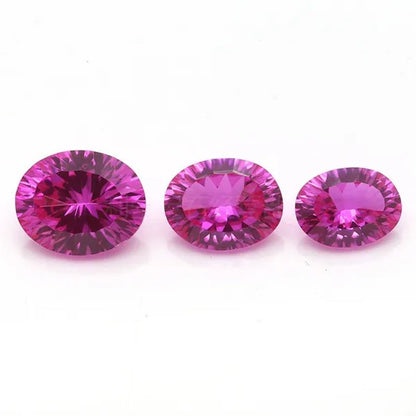 Brilliant Cut AAAAA Red Pink Ruby Pink Sapphire Oval Cut For Making Jewelry Rings