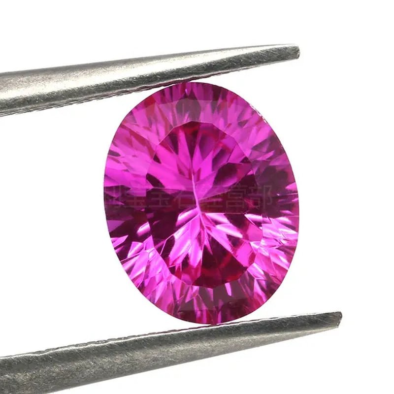 Brilliant Cut AAAAA Red Pink Ruby Pink Sapphire Oval Cut For Making Jewelry Rings - WORLD TIME VISITS