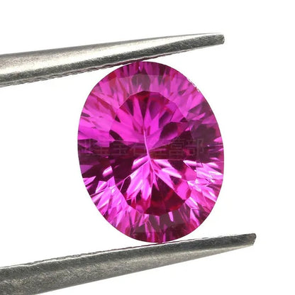 Brilliant Cut AAAAA Red Pink Ruby Pink Sapphire Oval Cut For Making Jewelry Rings - WORLD TIME VISITS