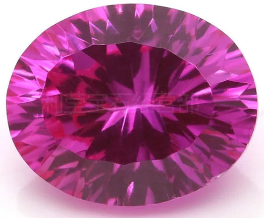 Brilliant Cut AAAAA Red Pink Ruby Pink Sapphire Oval Cut For Making Jewelry Rings - WORLD TIME VISITS