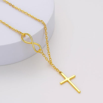 14K Gold Cross Necklace for Women Gold Necklace for Women Crucifix Chain Necklace Dainty Gold Chain