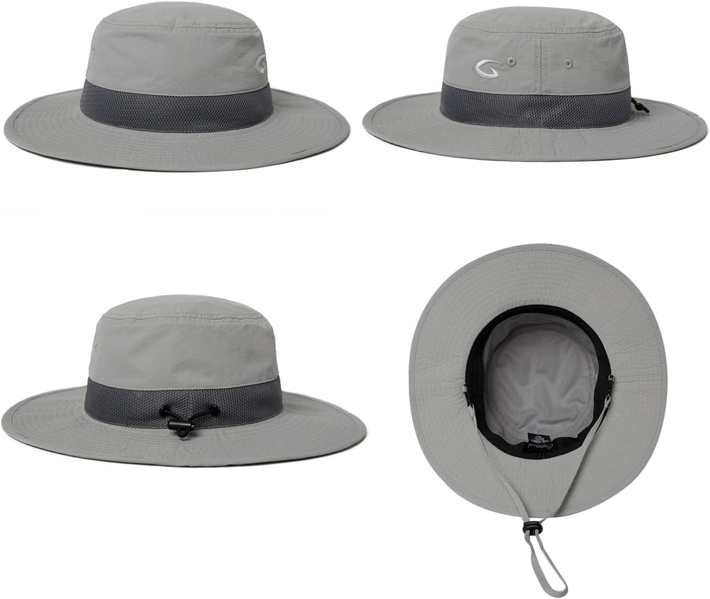 Oversized XL XXL Men'S UV 50 Waterproof Packable Mesh Sun Hat Bucket Bonnie Beach Hiking Fishing