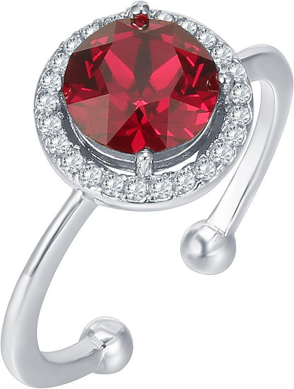 14K Gold Plated Crystal Birthstone Rings | Rings for Women