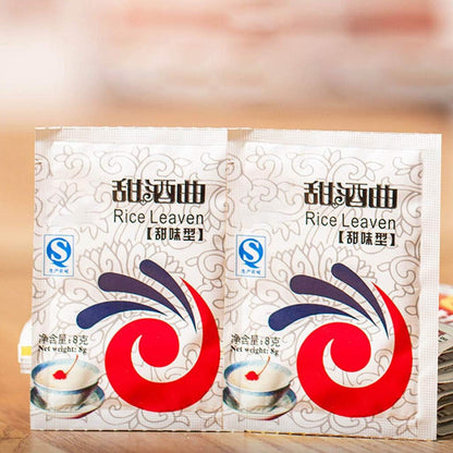 5 Packs Chinese Sweet Rice Wine Fermentation Starter Leaven Powder Making Home as Shown