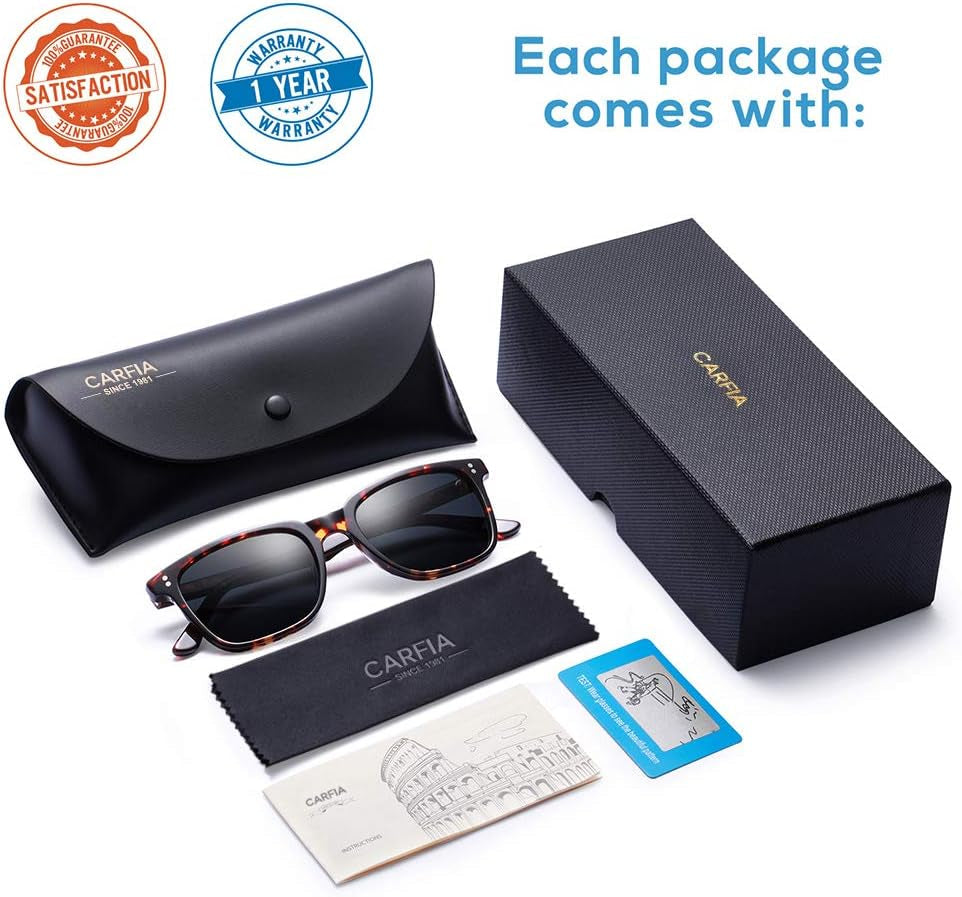 Polarized Men'S Sunglasses UV400 Protection for Driving Fishing Hiking Golf Outdoor Sport Glasses