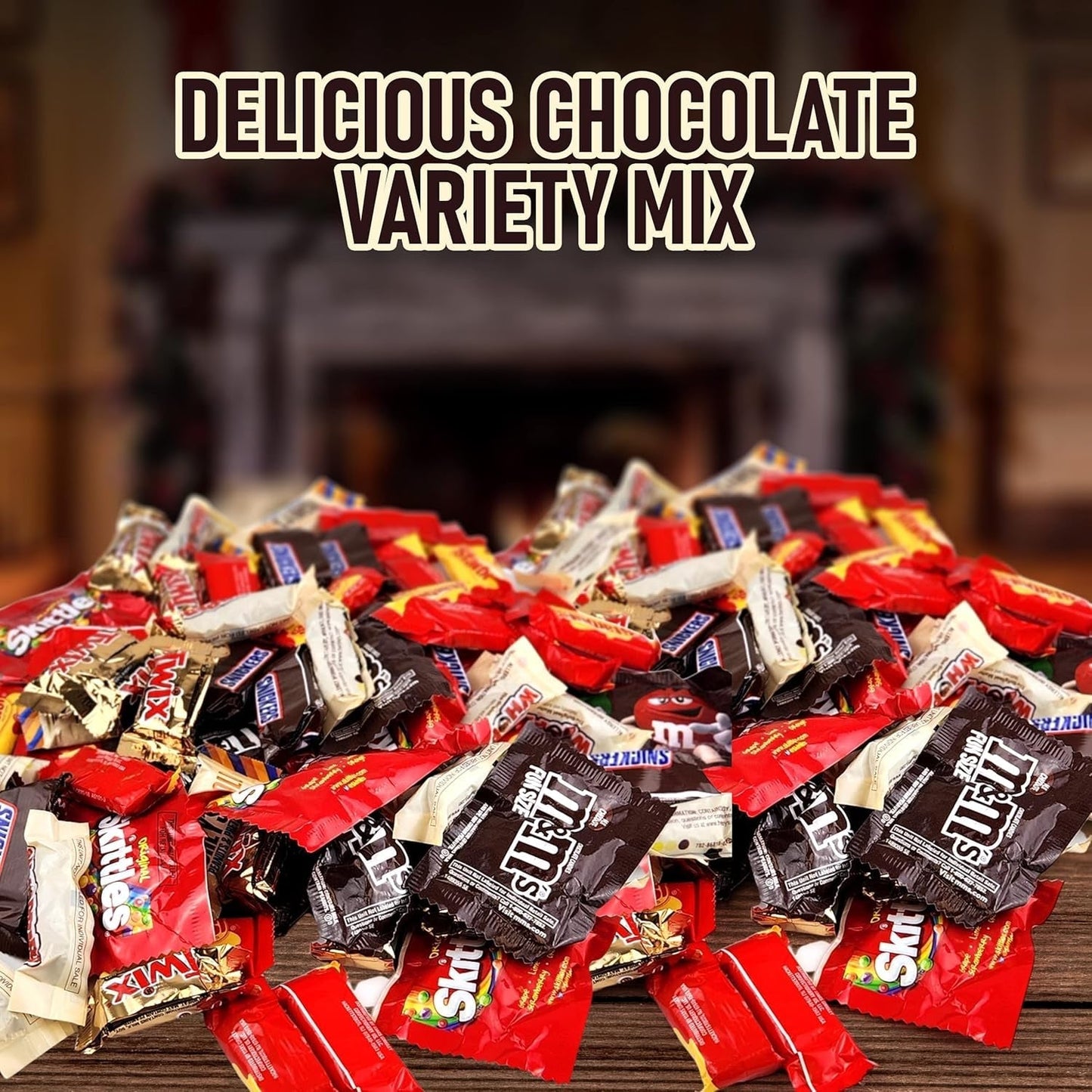 KATIES KANDY KORNER Individually Wrapped Chocolate Mix Bulk of Gold, Twix, M&M, Skittles, Starburst, Snickers, Whoppers, Assorted Candy for Holidays, Christmas, Birthdays - 5Lb