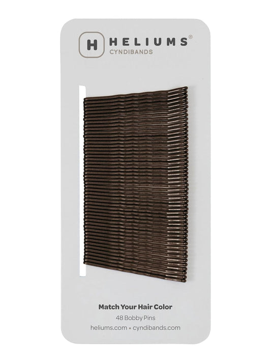 Bobby Pins - Darkest Brown - 2 Inch Wavy Hair Pins, Color Matched for Dark Brown Hair, 48 Count