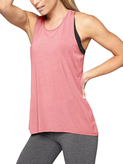 Workout Tops for Women Yoga Athletic Shirts Tank Tops Gym Summer Workout Clothes - WORLD TIME VISITS