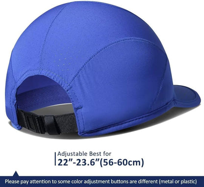 Stretch Running Hat with Soft Brim, Quick Dry, Unstructured, Unisex-Adult