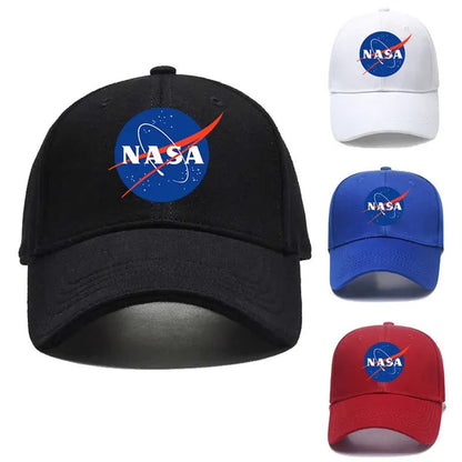 Fashion NASA Solid Color Letters Print Hat Baseball Hat Couple Outdoor Sports Cap