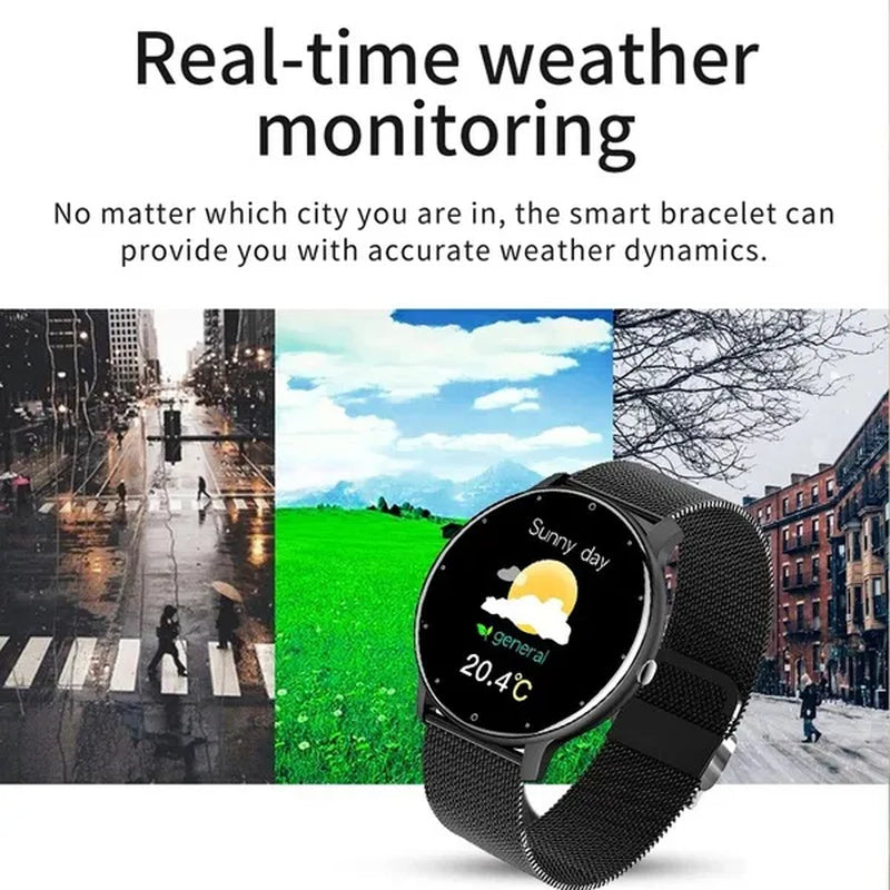 LIGE Smart Watch Women Full Touch Screen Sport Fitness Watch IP67 Waterproof Bluetooth For Android ios smartwatch Men
