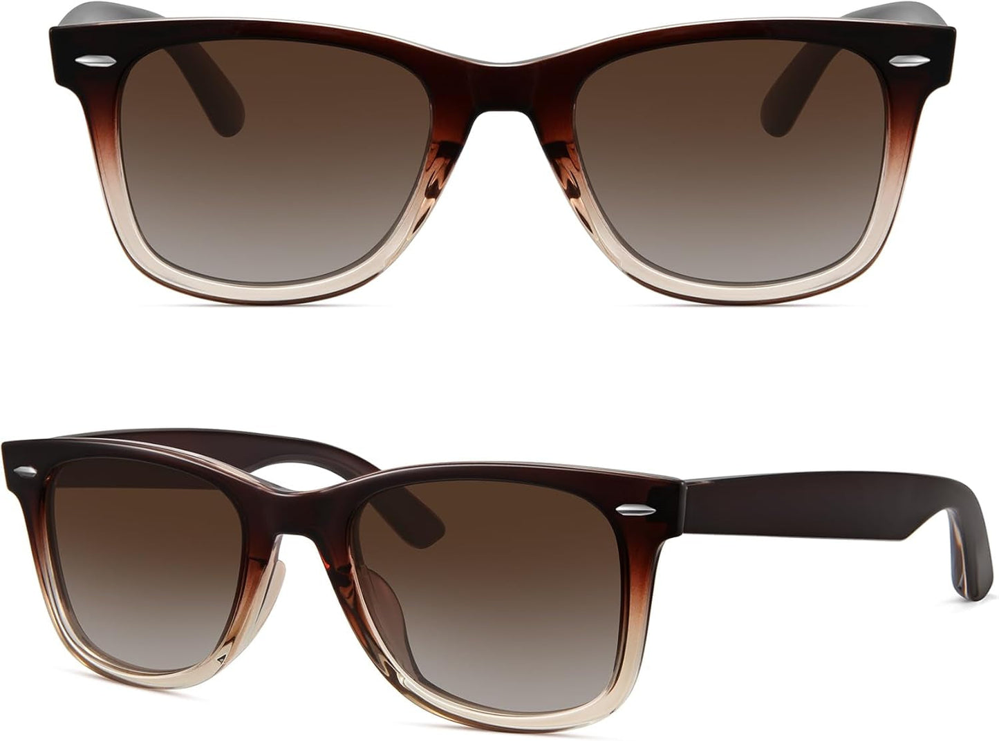 Polarized Sunglasses for Women Men Classic Retro Square Frame Driving Trendy Sun Glasses UV Protection