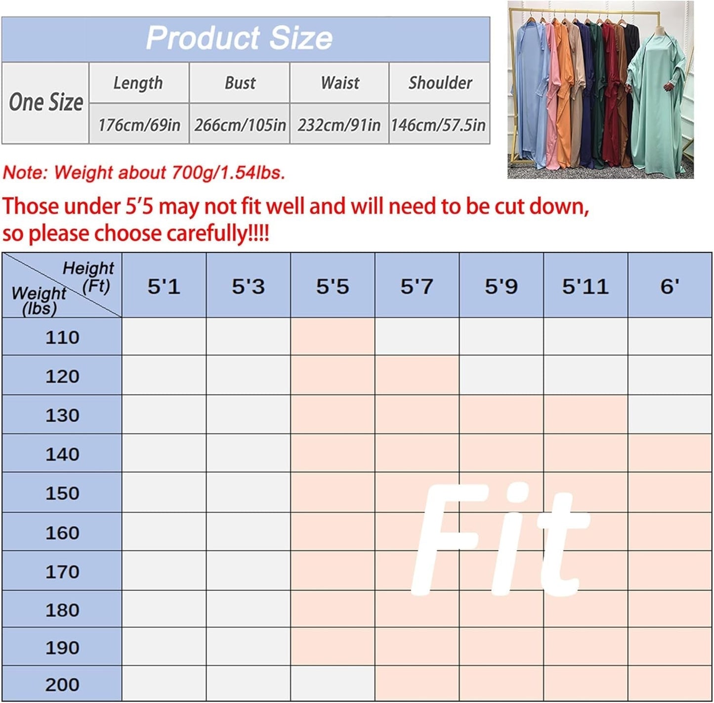 Women'S Solid Abaya Muslim Dress One-Piece Full Length Prayer Robe Overall Hijab Thobe Hooded Abaya Dress