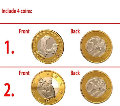 Special Offer Sale Sex Euros Coins Mix Order Pure Gold Coins Euro Coins Copy