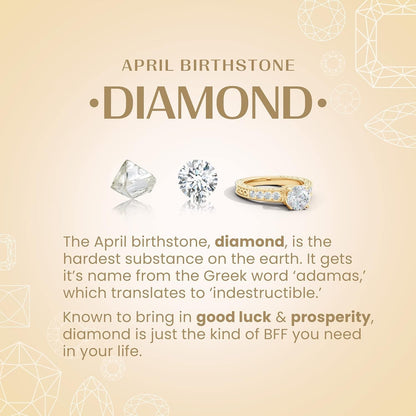 Natural Diamond Infinity Pendant Necklace in Sterling Silver / 14K Solid Gold | April Birthstone, Birthday, Engagement, Anniversary, Wedding Jewelry Gift for Women