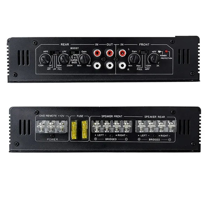 6800W 4 Channel System Car Amplifier Audio Bass Class AB Car Power Amp Subwoofer - WORLD TIME VISITS