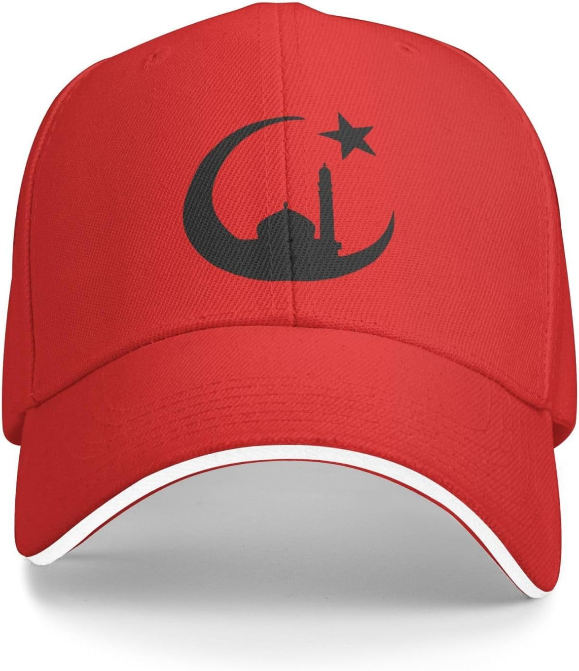 Funny-Muslim-Islam-Arabic-Islamic-Religious Allah God Be Gifts Dad Hat Men Baseball Cap for Men Dad Hat Trucker Hats Red