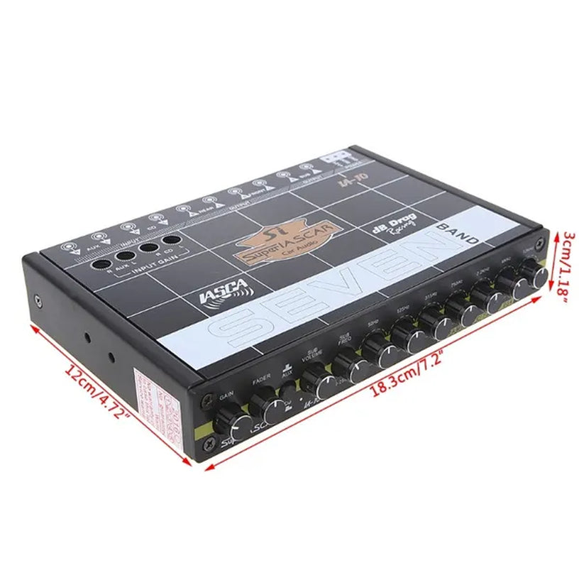Car Audio 7 Band Equalizer Modified Car EQ Equalizer Class Fever Audio Car Tuner ENC - WORLD TIME VISITS