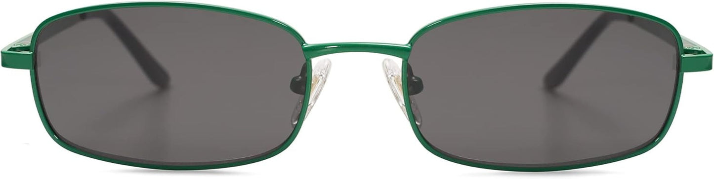 Small Y2K Narrow Rectangle Sunglasses Womens Mens Retro 80S 90S Skinny Sunnies SJ1187