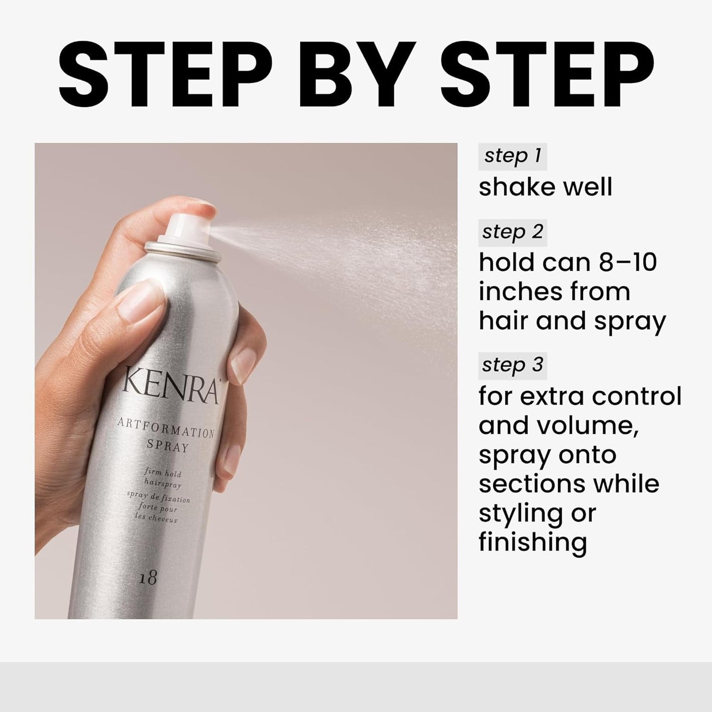 Kenra Artformation Spray 18 | Firm Hold Hairspray | Volume & Styling Control | Fast-Dying Formula| All Hair Types