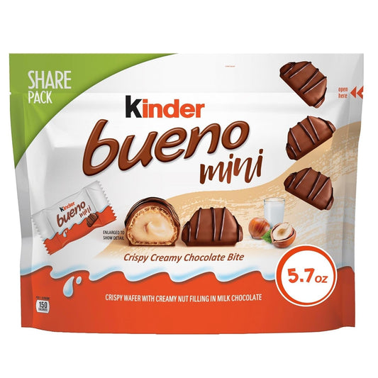 Mini, Milk Chocolate and Hazelnut Cream, Individually Wrapped Chocolate Bars, Share Size, 5.7 Oz