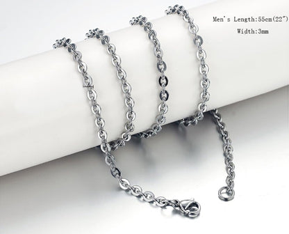 Cross Pendant Necklace for Men Women: High Polish Hollow Openwork Stainless Steel Cross Chain Mens Jewelry Gifts