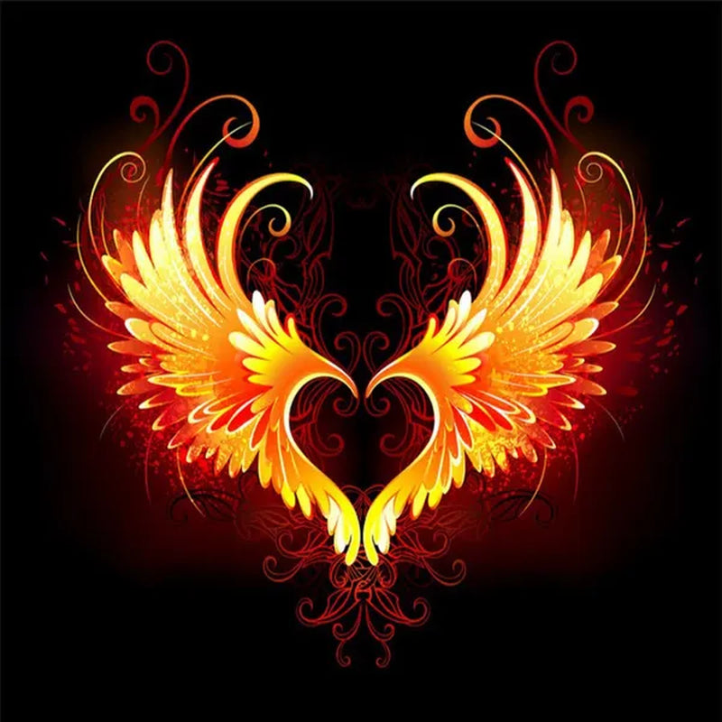 DIY 5D Diamond Painting Heart Full Drill with Number Kits Home Decor Wall Painting the Gift Arts and Crafts for Adults,Teenagers,The Old