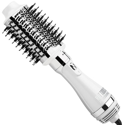 Pro Artist White Gold Detachable One Step Volumizer and Hair Dryer - WORLD TIME VISITS