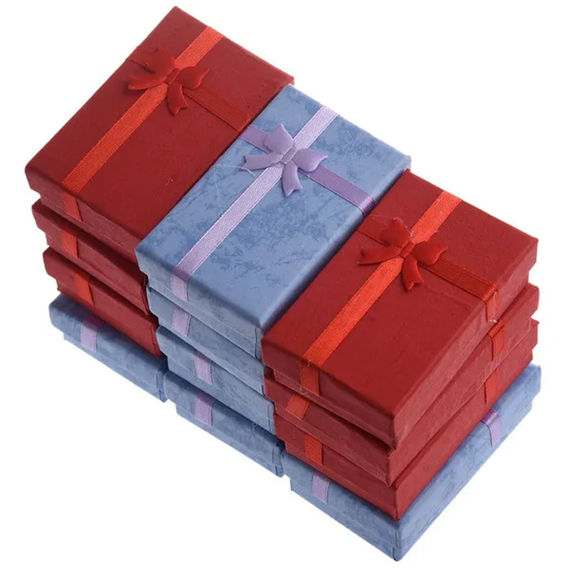 12PCS Luxury Gift Boxes Box for Pendant Bracelet Earring Necklace Ring - WORLD TIME VISITS