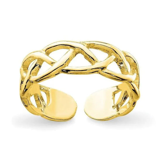 Sterling Silver Gold-Tone Toe Ring