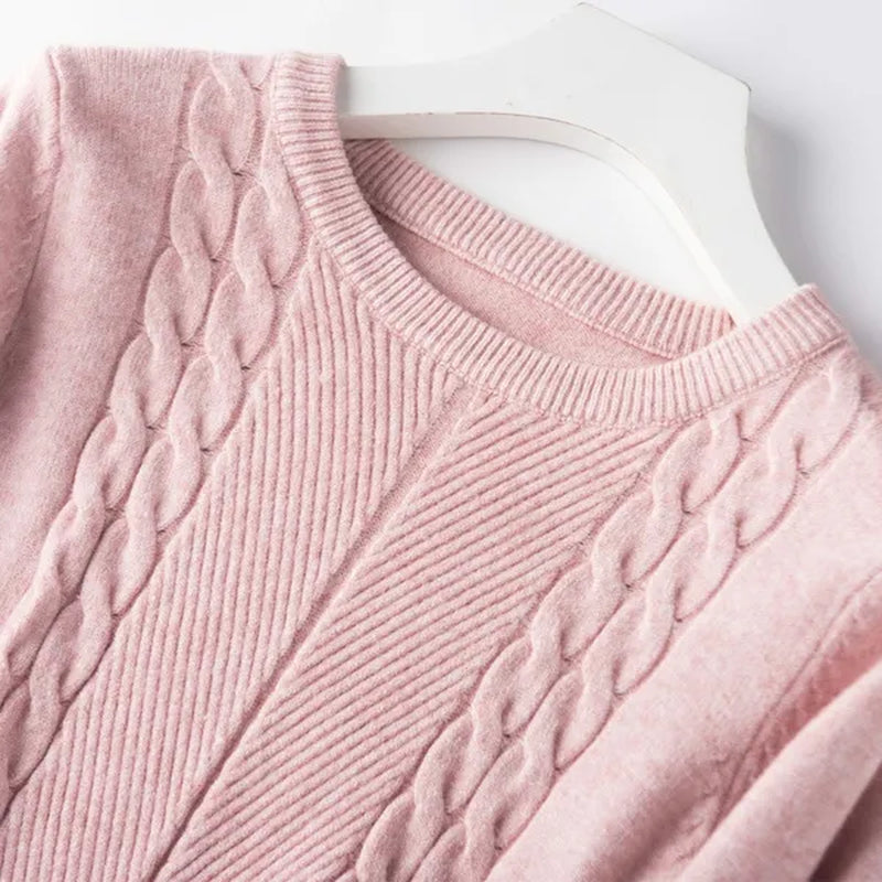 NEW 4 Colors Women Wool Pure Cashmere Sweater Fashion O-neck Soft Woman Female Warm Pull Pullovers Sweaters Plus Size S-XXL