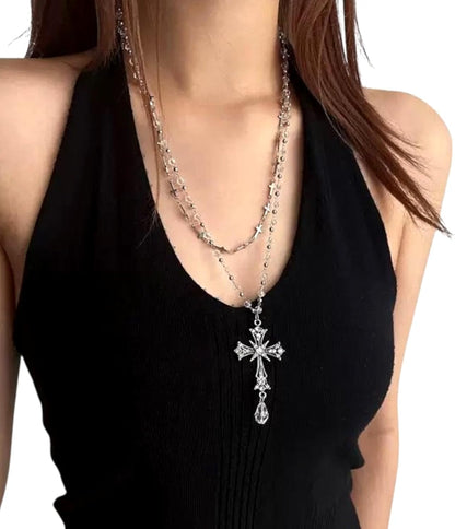 Contemporary Cross Pendant Necklace