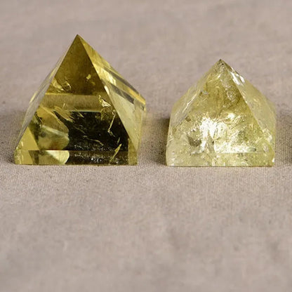 40mm Citrine crystal quartz Pyramid stones and crystals obelisk point Chakra Gemstone Healing Reiki