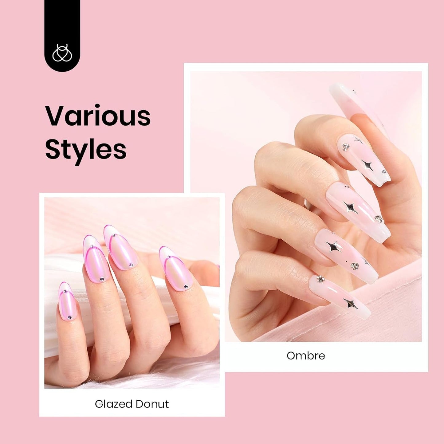 Beetles Neutral Gel Nail Polish 15Ml Jelly Nude Pink Gel Polish Set Sheer Pink Soak off UV LED Translucent Effect French Nail Art Spring Summer Manicure Gift for Women