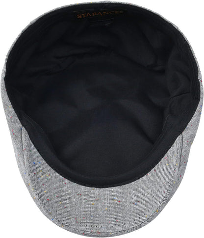 Men'S Cotton Ivy Gatsby Newsboy Hat Summer Driving Scally Cap Thin