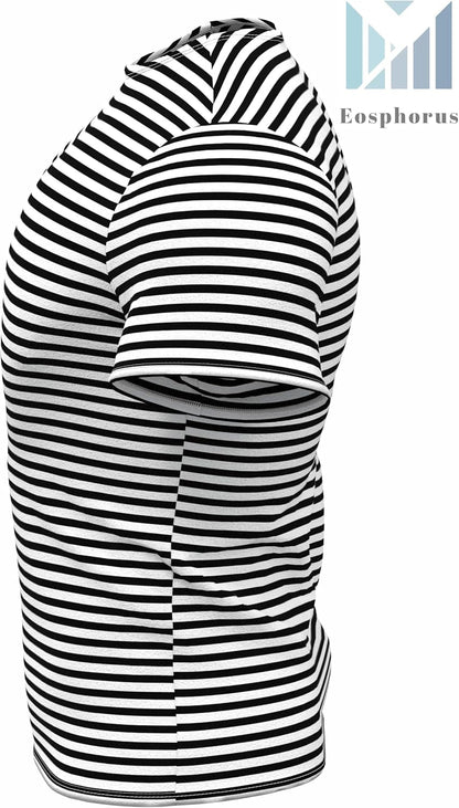 Genuine Striped Short Sleeved T-Shirt Top Cotton Sailor Shirt Original Telnyashka Тельняшка