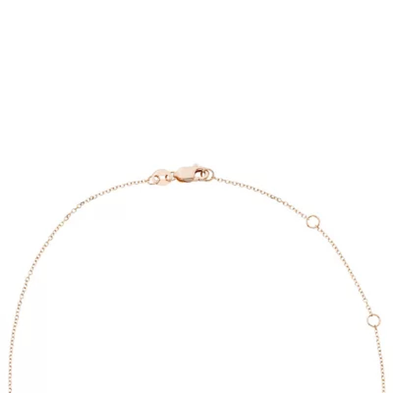 Rhodolite Garnet and 0.085 CT. T.W. Diamond Pendant in 14K Rose Gold