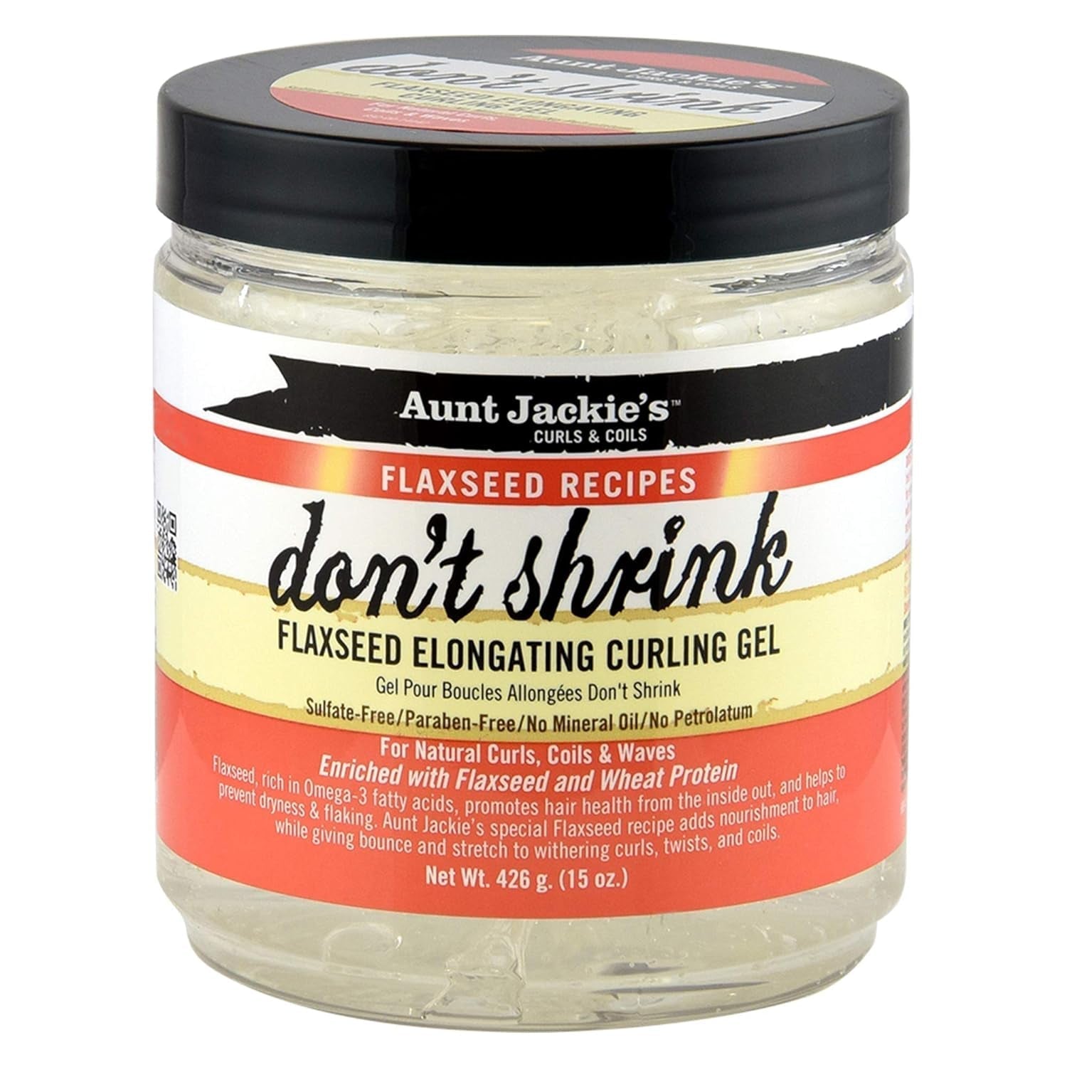 Flaxseed Recipes Don'T Shrink Elongating Hair Curling Gel for Natural Curls, Coils and Waves, Helps Prevent Dryness and Flaking, 15 Oz - WORLD TIME VISITS