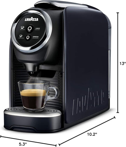 BLUE Classy Mini Single Serve Espresso Coffee Machine LB 300, 5.3" X 13" X 10.2" 2 Coffee Selections: Simple Touch Controls, 1 Programmable Free Dose and 1 Pre-Set