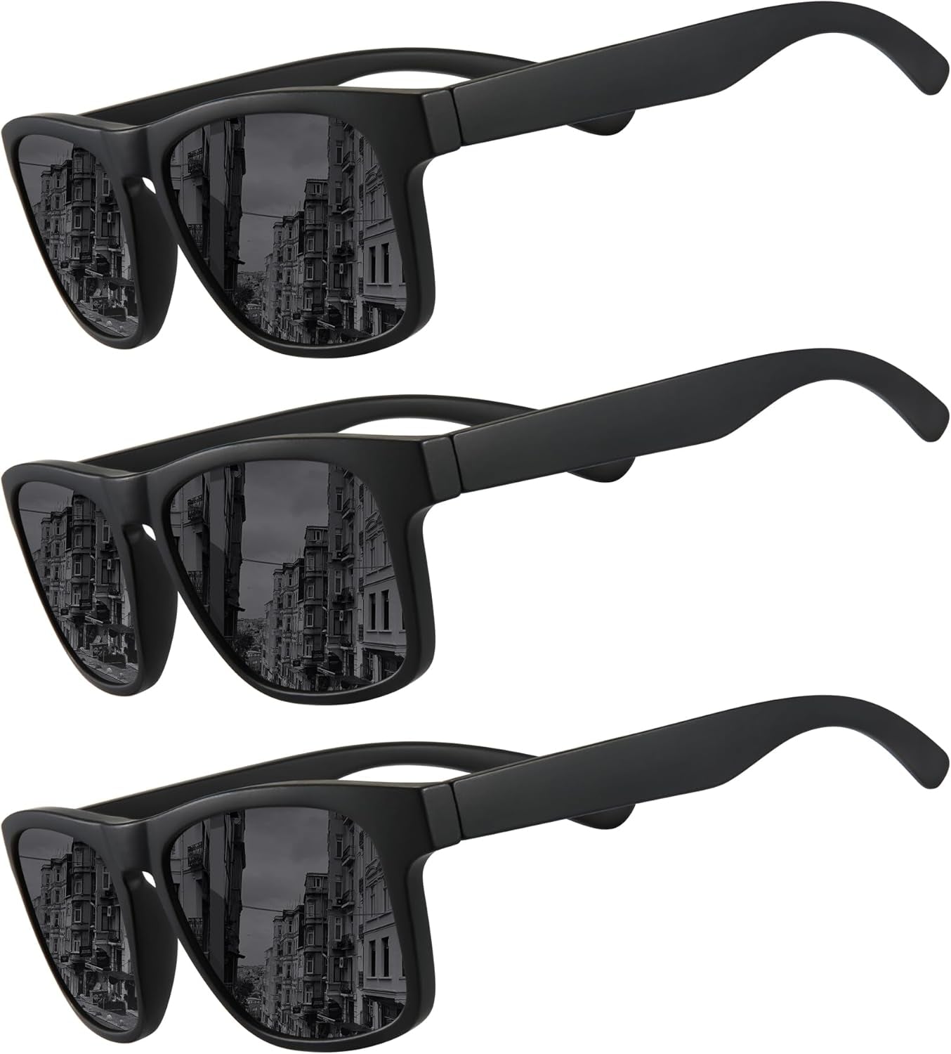 Polarized Sunglasses for Men Women UV Protection Square Frame Sport Fishing Driving Sunglasses