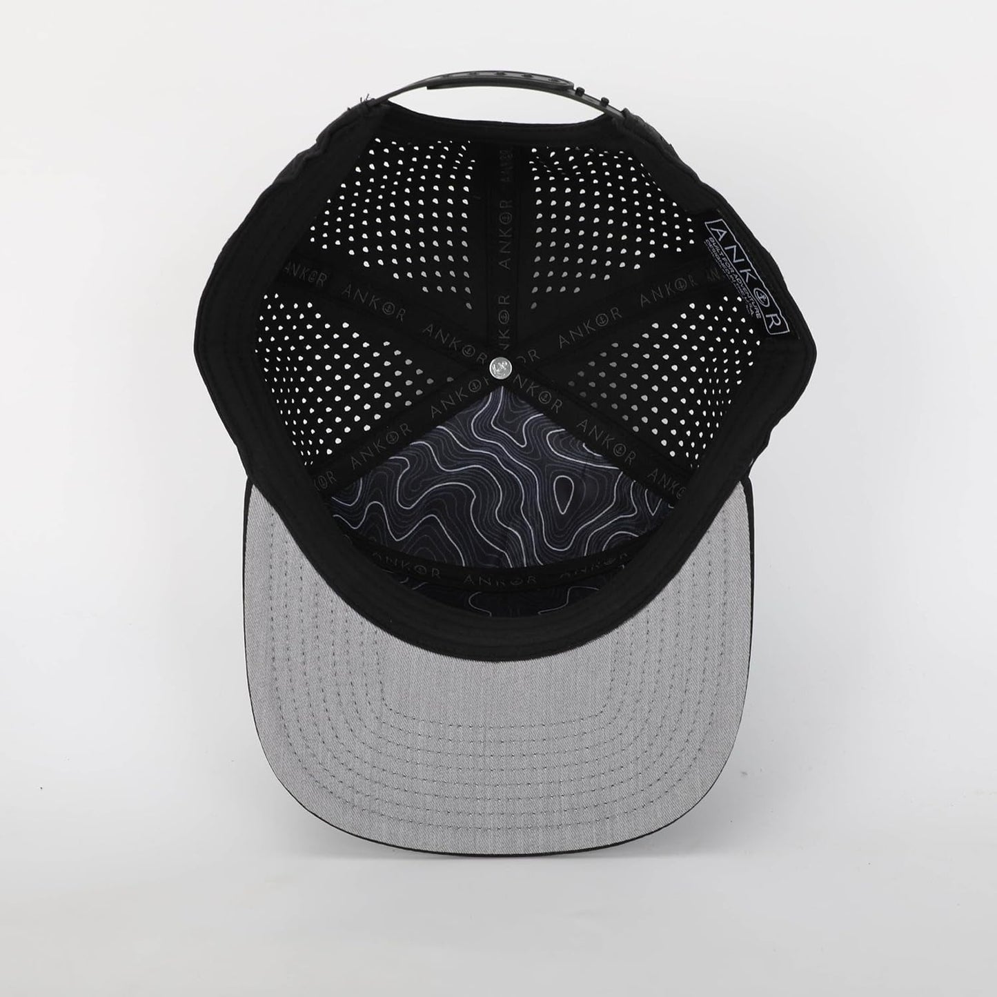 Ultra Performance Water-Resistant UPF 50 Baseball Hat | Golf | Boat | Beach | Lake | Workout | Everyday | Men and Women (Black Camo), 8