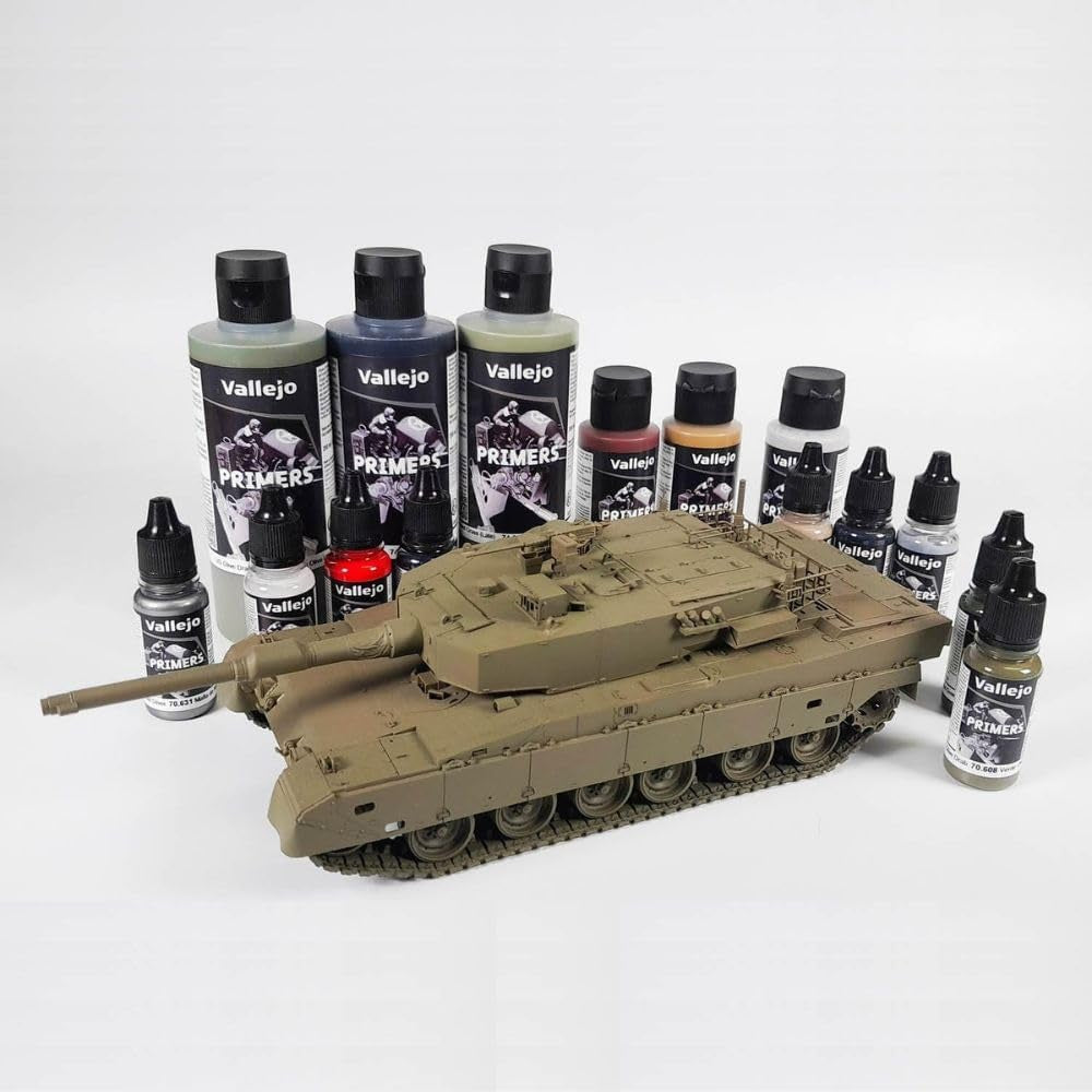 '- Surface Primer Color | Russian Green 4BO 18 Ml. (0.6 Fl.Oz.) | Matte Finish and Fast Drying | Perfect for Airbrushing and Great Adhesion to Figurines and Scale Models