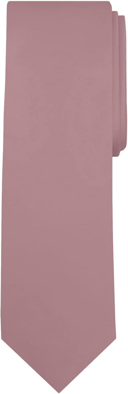 Men'S Extra Long Solid Color Tie - WORLD TIME VISITS